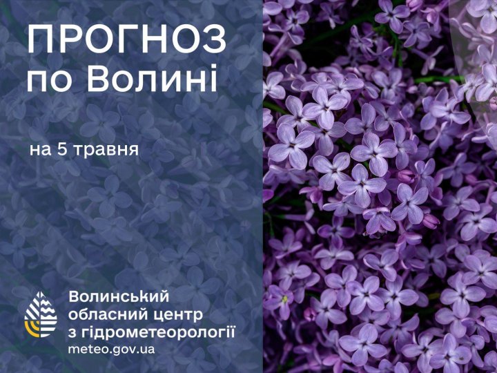 Погода в Луцьку та Волинській області на завтра, 5 травня