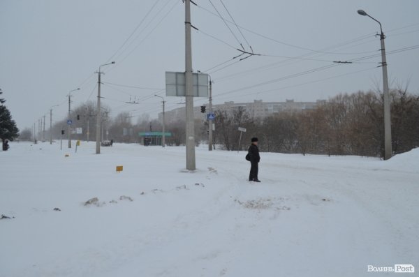 Снігові «страждання» пасажирів Луцька. ФОТО