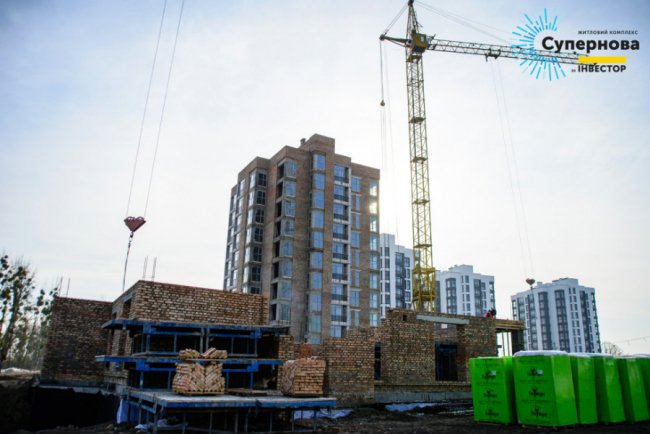 Екватор ЖК «Супернова»: зводять п'ятий із восьми запланованих будинків. ФОТО*