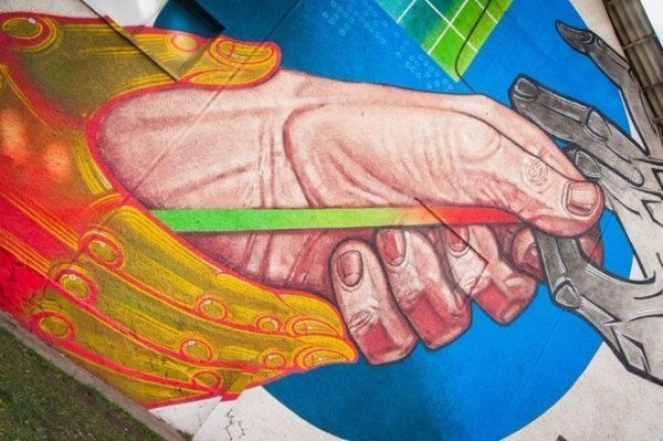 В Івано-Франківську з’явився мурал, який малював луцький художник