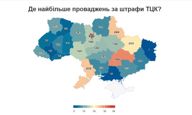 Штрафи від ТЦК: яка ситуація на Волині. Рейтинг областей