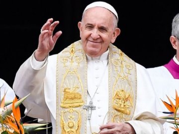 Папа Римський  згадав Україну в своїй промові на Великдень
