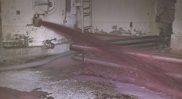 Вулиці французького міста Сет затопило вином. ФОТО