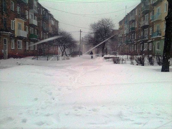 Як замітало Нововолинськ. ФОТО