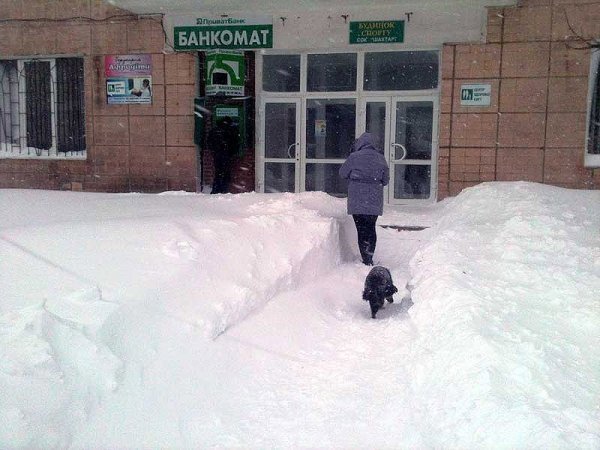 Як замітало Нововолинськ. ФОТО