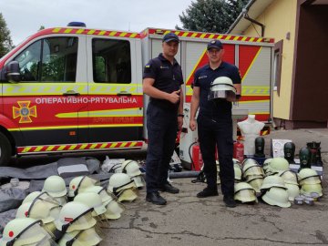 Волинські рятувальники отримали допомогу з Німеччини. ФОТО