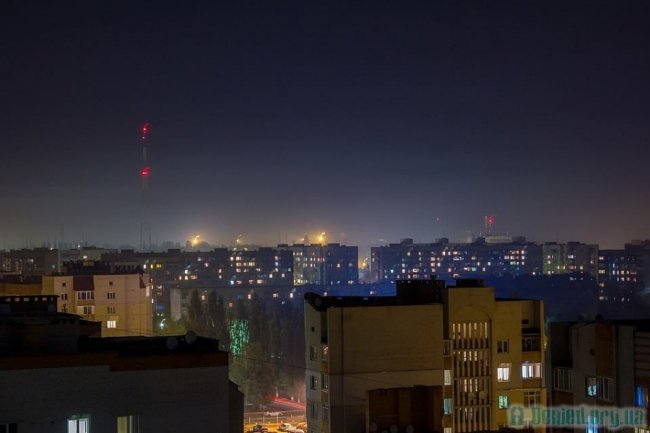 Панорама вечірнього Луцька. ФОТО