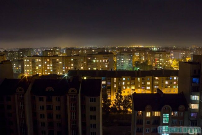 Панорама вечірнього Луцька. ФОТО