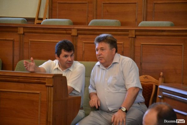 Депутати облради Сергій Слабенко і Анатолій Грицюк