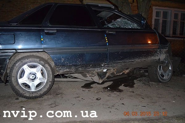 Аварія на Волині: авто з неповнолітніми в'їхало в дерево. ФОТО