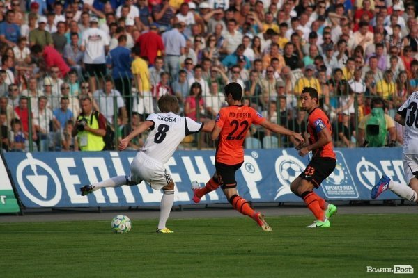 «Волинь» програла «Шахтареві» всуху 0:4. ФОТО. ВІДЕО