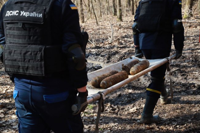 На Волині піротехніки знешкодили 167 артилерійських снарядів часів Першої світової війни