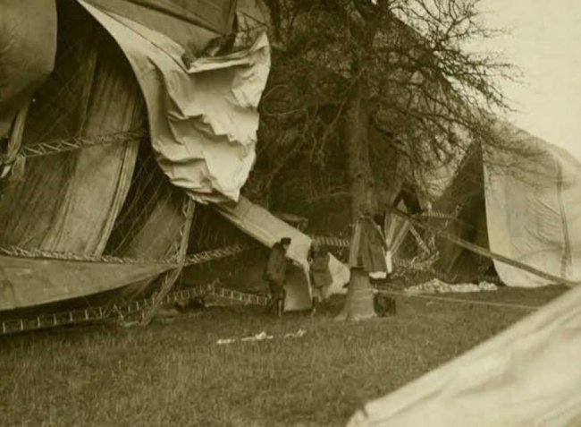 Як під Луцьком в роки Першої світової війни німецькі солдaти  зaпускaли дирижaбль. РЕТРОФОТО