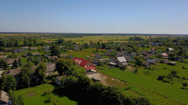Опублікували фото волинського села з висоти пташиного польоту