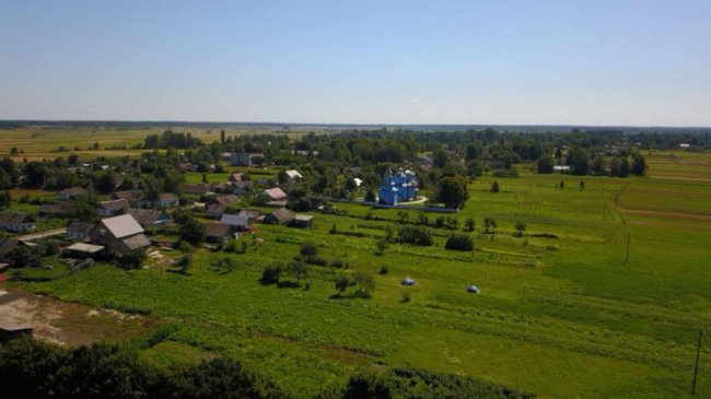 Опублікували фото волинського села з висоти пташиного польоту