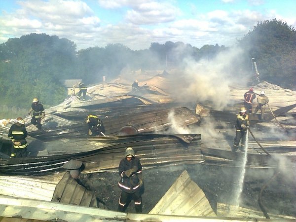 У Нововолинську горів комбінат