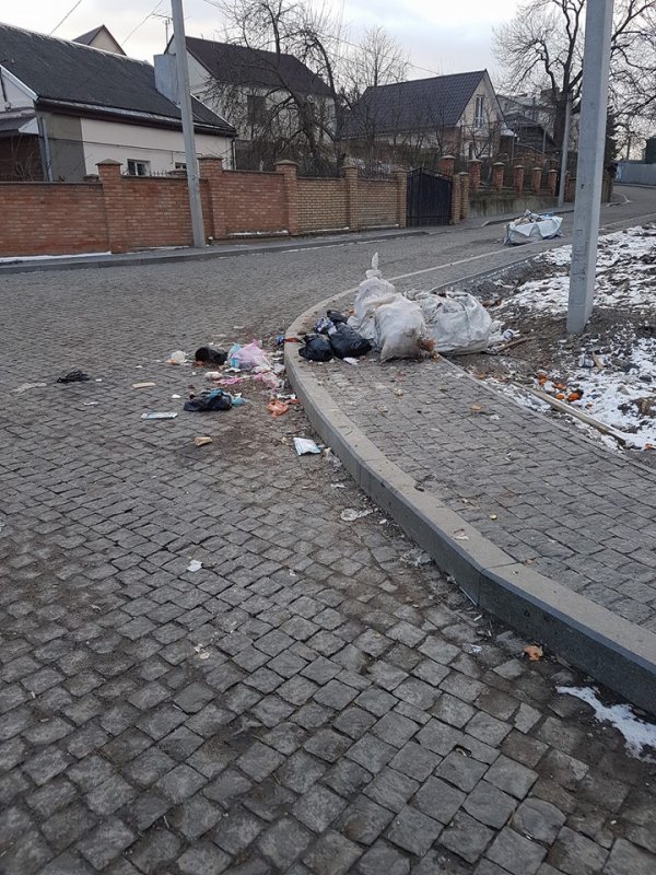 Лучани загидили доріжку біля замку