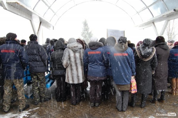 На Волині люди перекрили міжнародну трасу. ФОТО