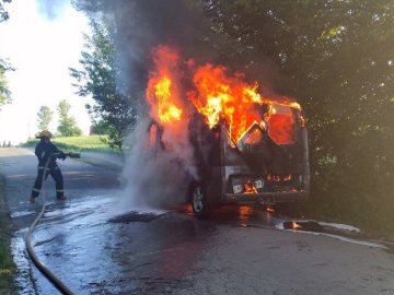 На Волині горіла вантажівка. ФОТО. ВІДЕО