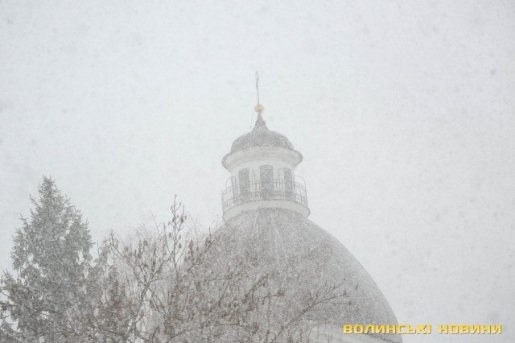 Луцьк у хуртовині. ФОТО