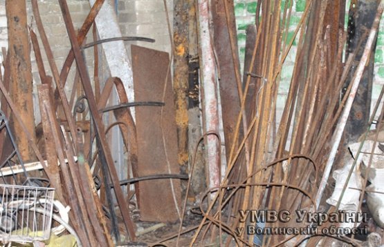 На Волині прикрили незаконний пункт прийому металобрухту. ФОТО