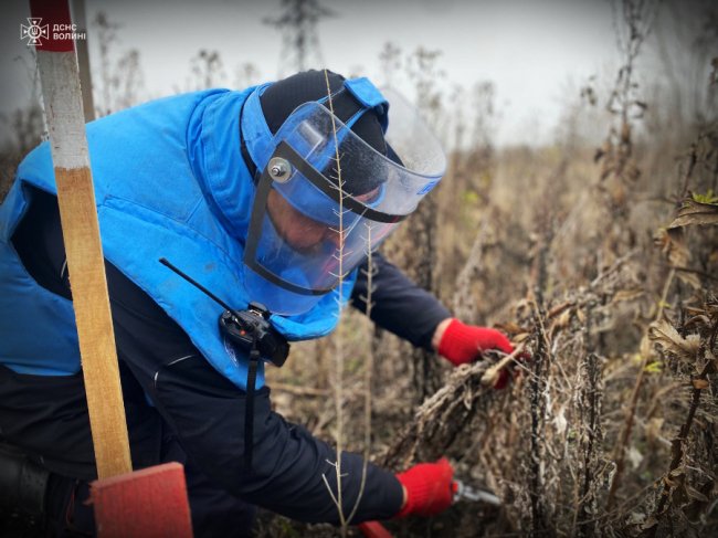 Волиняни продовжують розміновувати деокуповані українські землі. ФОТО