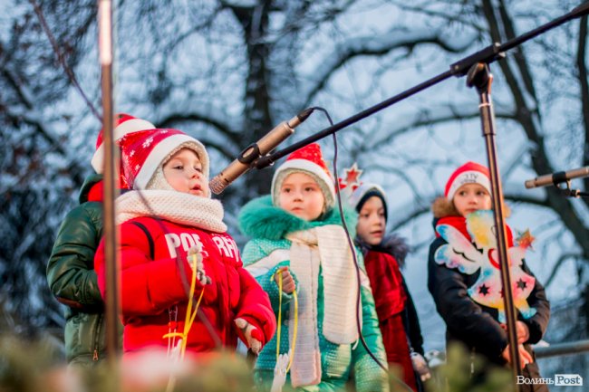У Луцьку урочисто засвітили головну ялинку міста. ФОТО