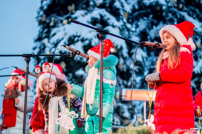 У Луцьку урочисто засвітили головну ялинку міста. ФОТО
