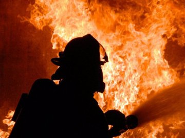 У Ковелі горіла  вантажівка з торфобрикетом