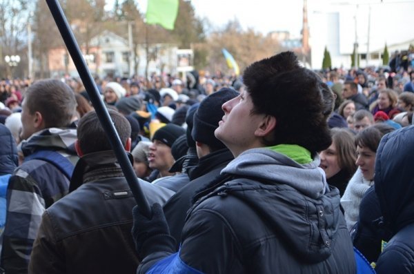 Студентський мітинг у Луцьку. ФОТО. ВІДЕО