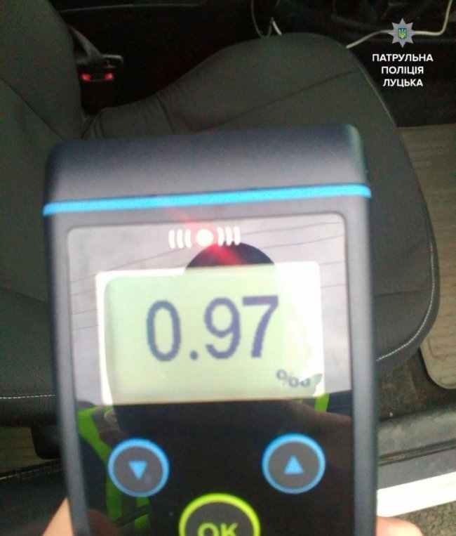 У Луцьку затримали чотирьох водіїв за п’яну їзду