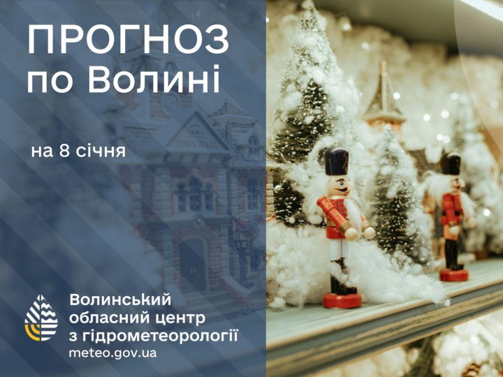 Якою буде погода у четвер, 8 січня, у Луцьку та на Волині