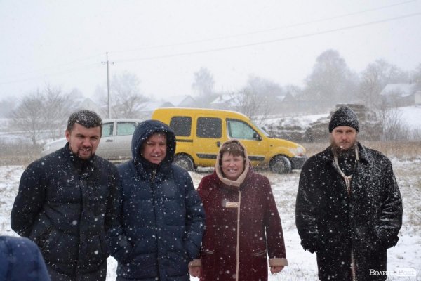 Гузь відкривав майданчики в окрузі попри снігопади*