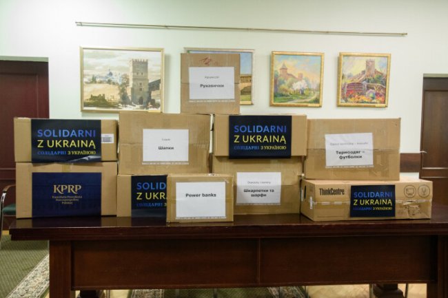 До Луцька надійшла гуманітарна допомогу від першої леді Польщі 