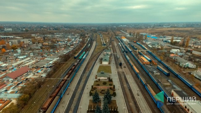 Показали Ковельський залізничний вокзал з висоти пташиного польоту. ФОТО