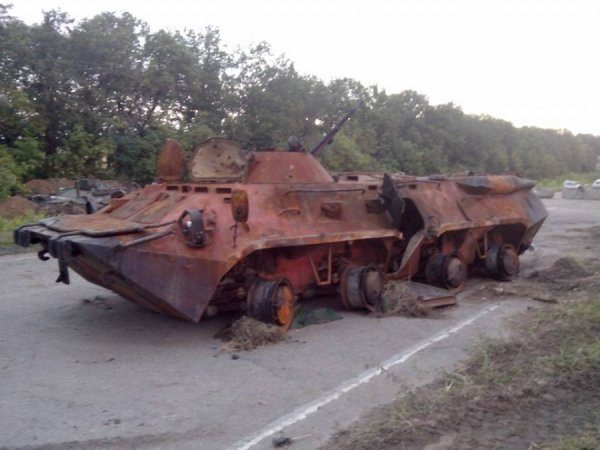 Підбитий український БМП