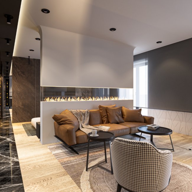 «Розумне» скло, кухня-привид і зона для плейстейшен: чим «начинена» холостяцька квартира у ЖК «StyleUP»*