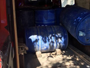 Затриманий у Луцьку водій видавав спирт за воду. ФОТО