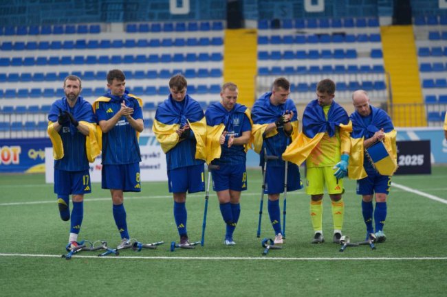 Збірна України з волинянами у складі програла Ізраїлю у Лізі націй з ампфутболу