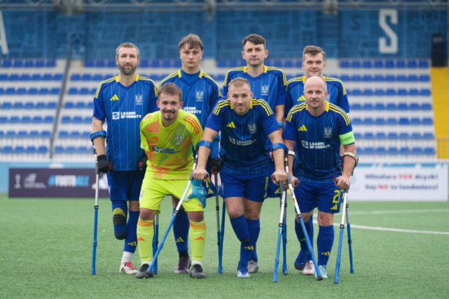 Збірна України з волинянами у складі програла Ізраїлю у Лізі націй з ампфутболу