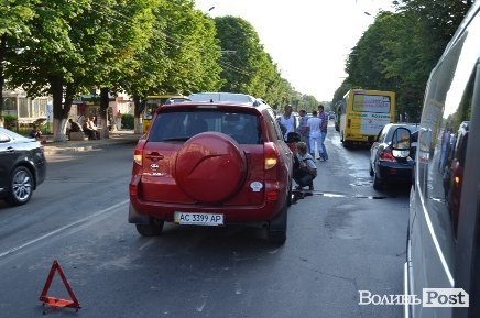 ДТП-«гармошка» у Луцьку: Тойота втаранила відразу три авто. ФОТО