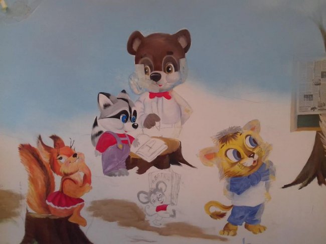 У селі на Волині «ожили» стіни дитсадка. ФОТО