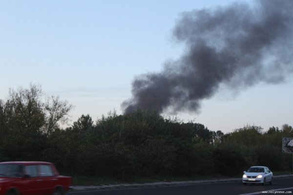 На околиці Луцька гасили пожежу. ФОТО