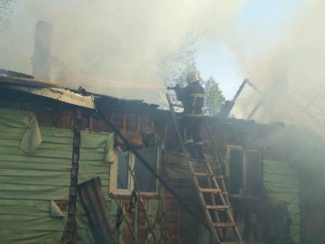 У селі на Волині горів дерев'яний будинок. ФОТО