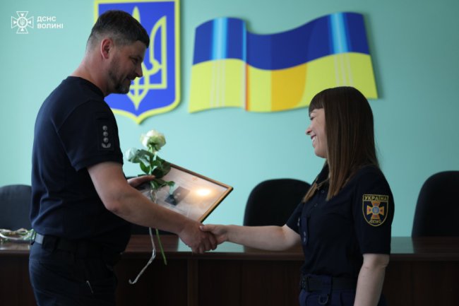 Волинські рятувальники отримали нагороди. ФОТО
