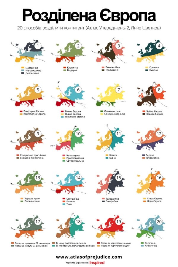 20 способів розділити Європу. ІНФОГРАФІКА