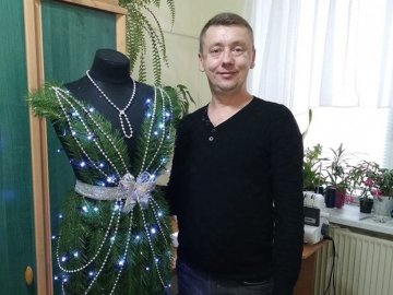 Волинський модельєр створив сукню-ялинку