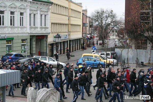 Студентський хід на підтримку євроінтеграції у Луцьку. ФОТО