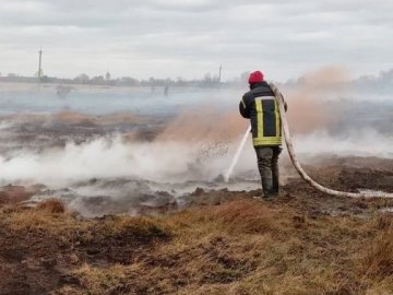 Чоловіка, якого підозрюють у самовільному підпалі торф'яника на Волині, досі шукають