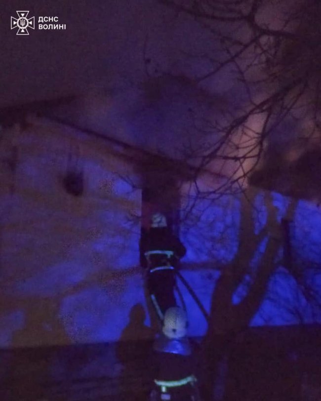 На Волині горів житловий будинок